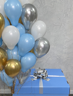 Коробка с 50 шариками внутри на выписку