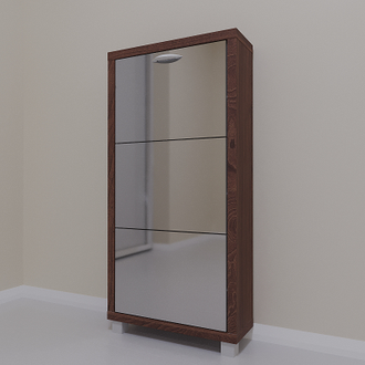 Обувница Айрон-3 (фасад Зеркало)