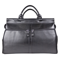 Кожаный саквояж Veano Premium black (арт. 4004-61)