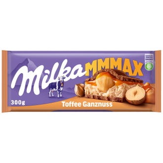 Шоколад Milka Toffee Ganznuss 300гр (12 шт)