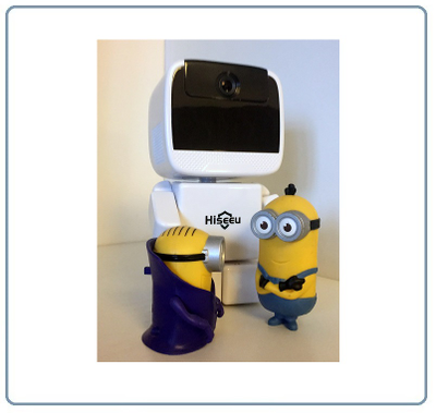 DE-WMrobot-clock Видеоняня WiFi-LAN видеокамера моторизированная с DVR, HD 960 p (cam360)