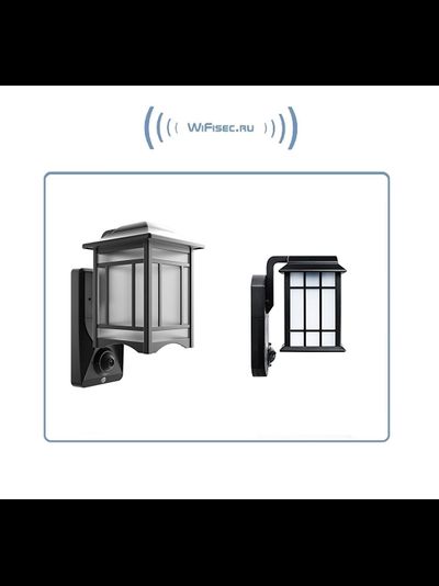 Уличная WiFi/LAN охранная видеокамера + фонарь с аудио каналом (дуплекс), с DVR. Full HD (Homsca Light)