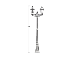 Светильники садово-парковые ROME 2L