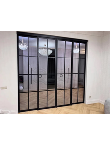 перегородка раздвижная прозрачная