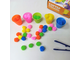 Набор для сортировки «Сортер-стаканчики: Цветные бомбошки» с пинцетом