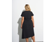 Платье 0083-6 чёрный. Размеры: с 50 по 66.