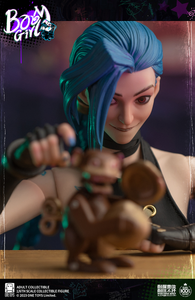 ПОСЛЕ ОБЗОРА - Джинкс (Аркейн, League of Legends)  - Коллекционная ФИГУРКА 1/6 scale BOOM GIRL Deluxe Edition (ot021) - Onetoys
