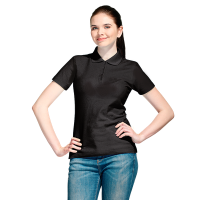 Рубашка поло женская (A04WL)  185 г/м2, 65% хлопок, 35% полиэстер
