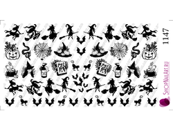 Слайдер дизайн 1147 - Witches, black and white, magic