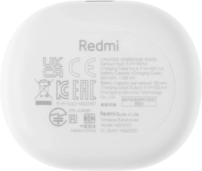 Xiaomi Redmi Buds 4 Lite Белые
