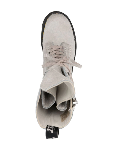 Ботинки Dr Martens x Rick Owens Quad Sole Calf Hair Grey