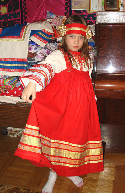 Русский народный костюм для девочки