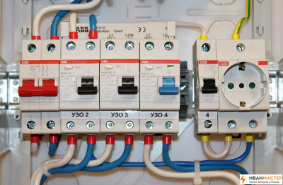 Заменить автомат узо в щитке квартиры в Москве ИВАНМАСТЕР