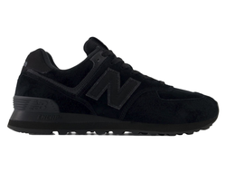 New Balance 574 Black (Экозамша)