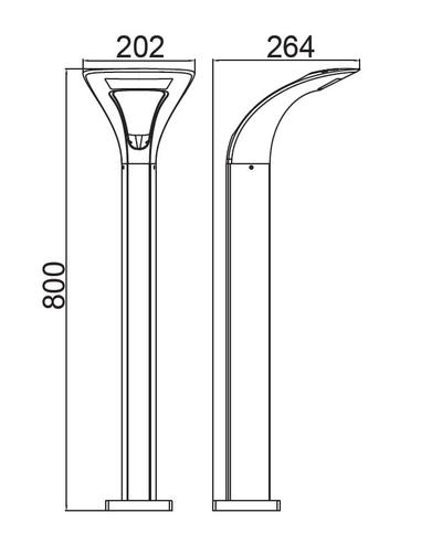 Садово-парковый светильник серии  ANDA
