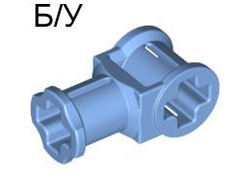 ! Б/У - Technic, Axle Connector with Axle Hole, Medium Blue (32039 / 4172110) - Б/У