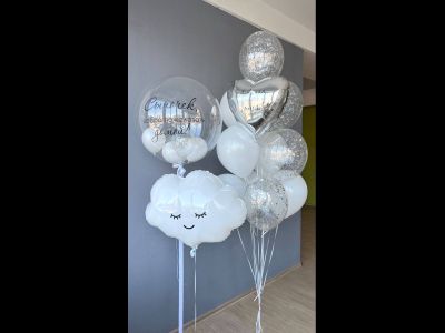 Композиция шаров "добро пожаловать домой"