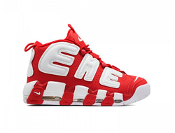 Nike Air More Uptempo 96 Supreme Красные с белым