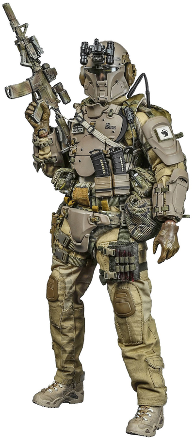 Коллекционная фигурка 1/6 Galac-Tac Desert Raider Scale action figure  - Green Wolf Gear