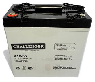 Аккумулятор гелевый Challenger 55 Ач
