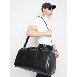 Кожаный портплед / дорожная сумка Goffredo 
Premium black (арт. 4045-51)
