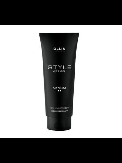 OLLIN STYLE Гель "мокрый эффект" средней фиксации, 200 мл