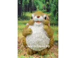 Заяц Добряша 29*22см   0,9кг   полистоун Россия 950-012147