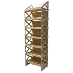 (МКФ1100) Мебель-конструктор из фанеры напольный стеллаж "Криста"