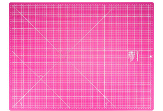 Коврик для резки с шкалой см/дюймы, 45x60см, Prym (розовый)