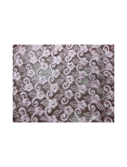 Гипюр Индонезия розовый ширина 110см  арт.4737