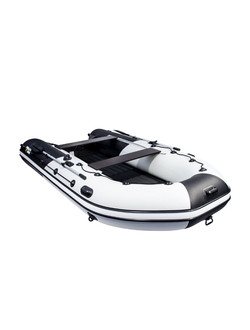 Моторная лодка Ривьера 3800 Килевое надувное дно "Комби" светло-серый/черный