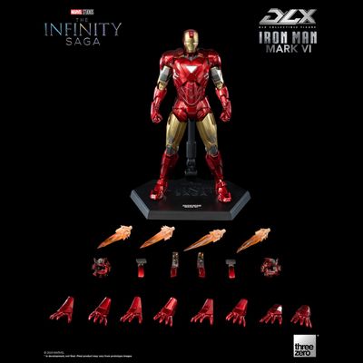 Железный Человек (Iron Man) - Коллекционная фигурка 1/12 SCALE The Infinity Saga DLX Iron Man Mark 6 (3Z05000C0) - Threezero