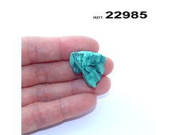 Малахит натуральный (необработанный) Заир арт.22985: 12,6г - 22*22*17мм