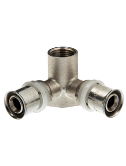 Пресс-фитинг – водорозетка проходная 16х1/2" / 20х1/2"