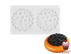 Форма для муссовых десертов Коралл 2 яч, силикон, Китай