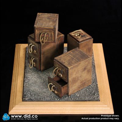Полевой офицерский стол времен Первой Мировой - Коллекционная ДИОРАМА 1/6 WW1 War Desk Diorama Set (E60062) - DID