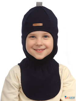 Шапка-шлем 23301-01 х/б подклад, темно-синий р.50-52