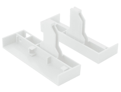 Соединитель передней панели для низкого внутреннего ящика LineBox H=88, белый  (12.0080)  AQ *