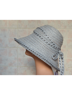 серая женская шляпа летняя Италия Визио
