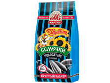 Семечки Полосатые от Мартина с солью, в упаковке 150 гр.