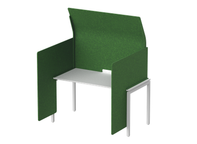 Кабина с высоким экраном-парусом и низкими боковыми стенками-ширмами