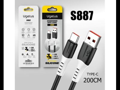 Кабель USB X82 Type-C силиконовый 2000mm (Black)  10pcs