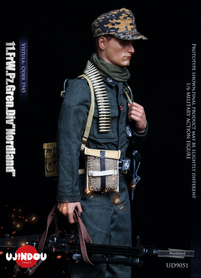 ПРЕДЗАКАЗ - Немецкий пулеметчик - Коллекционная ФИГУРА 1/6 Oder 1945  (UD9051) - UJINDOU ?ЦЕНА: 23700 РУБ.?