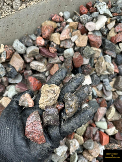 гравийный щебень