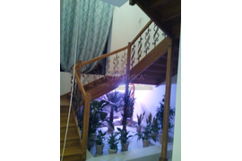 Шторы на лестницу.