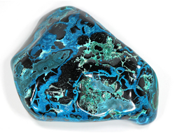 Хризоколла, Малахит, полировка, Конго (110*82*28 мм, 352 г) №28661