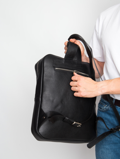 Кожаный рюкзак Lanciano Premium black (арт. 3066-51)