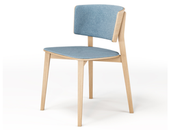 Стул Джером, размер 480/530х530х780 мм, 2 варианта исполнения каркаса, обивка и тон массива на выбор