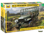 3664. Американский армейский автомобиль WC-52 "Три четверти" с лебедкой (1/35 12.8см)