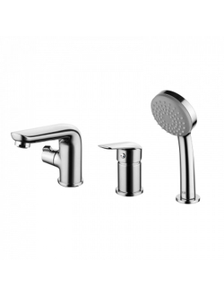 Смеситель на борт ванны на 3 отверстия с керамическим дивертором Iddis Torr TORSB30i07 врезной на 3 отверстия